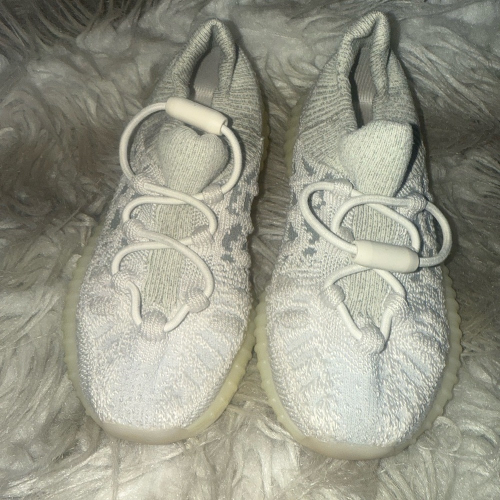 Yeezy Kids Shoes in White and Cream